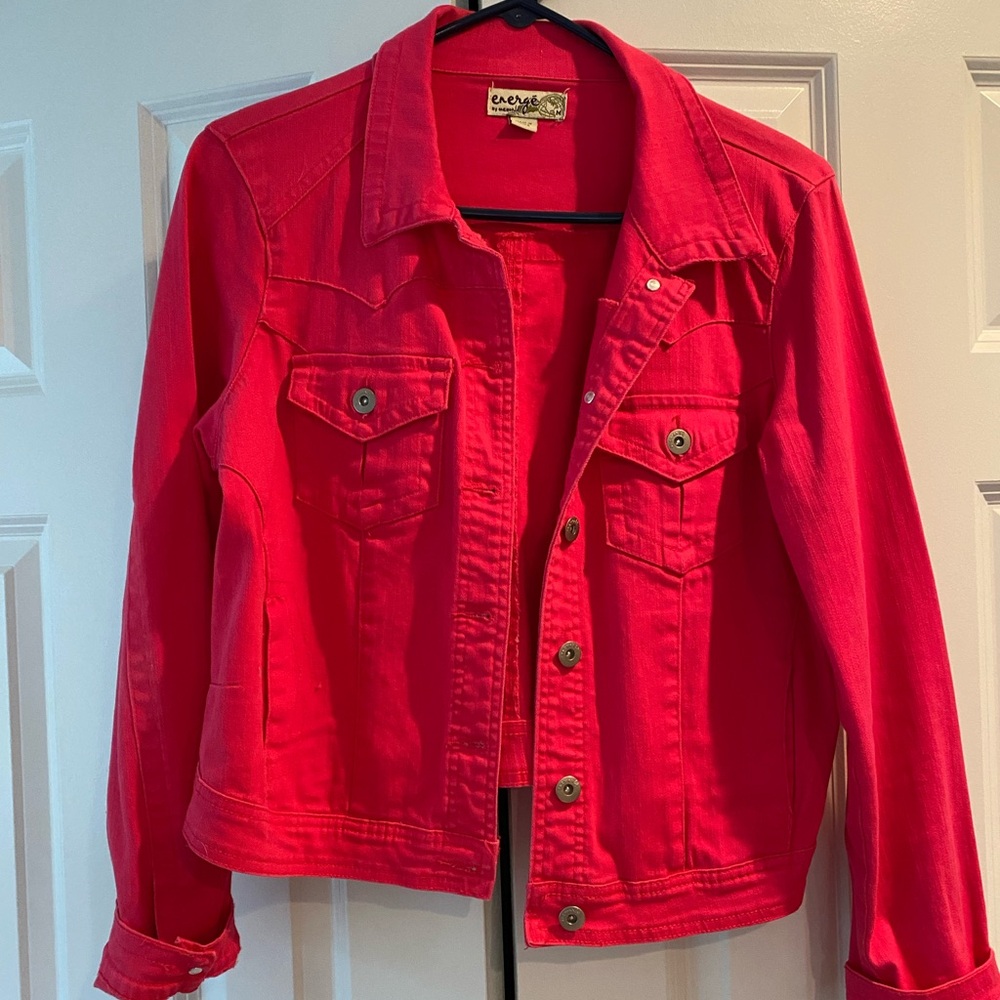 Rasberry Denim Jacket